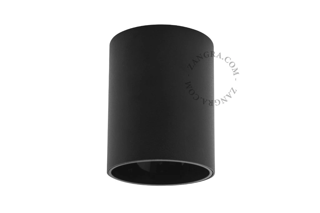 czarny reflektor LED - Ø 9 cm