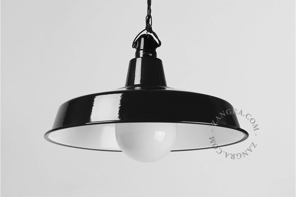 black metal pendant light - Ø 40 cm