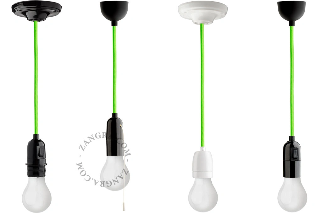 fabric cable - fluo green