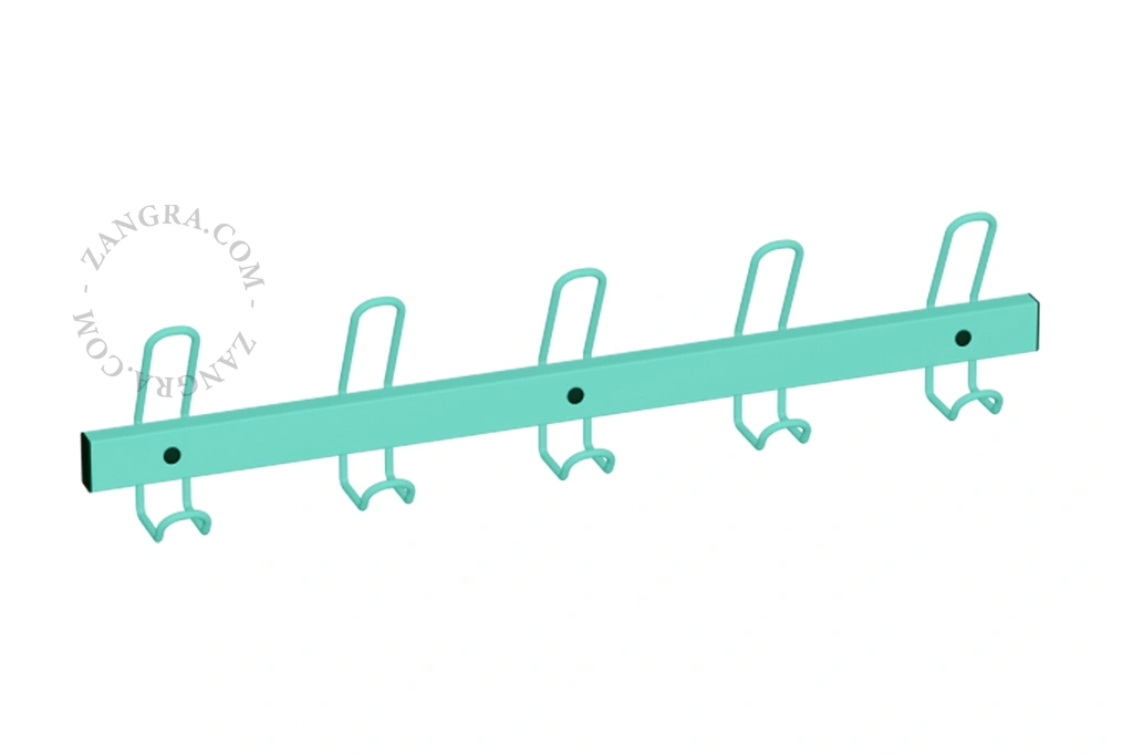 light blue coat rack