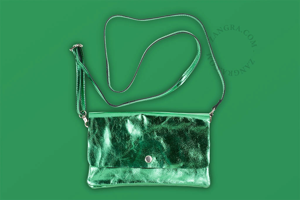 kleine Metallic-Tasche Bella