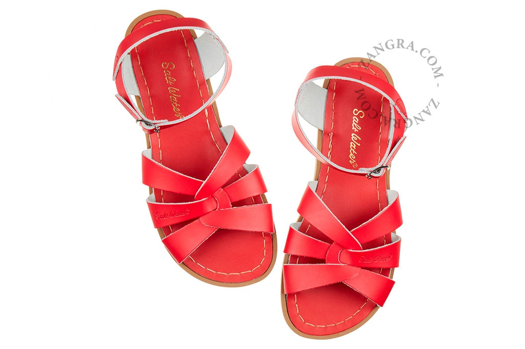 water sandals kids - red