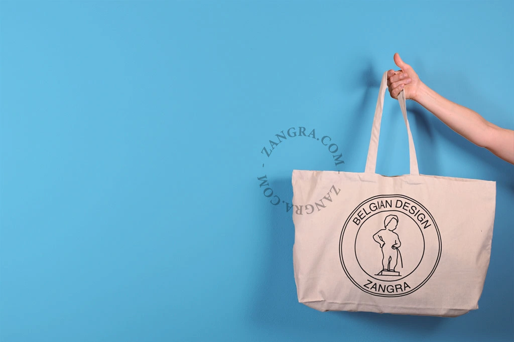 Manneken Pis cotton tote bag - XL