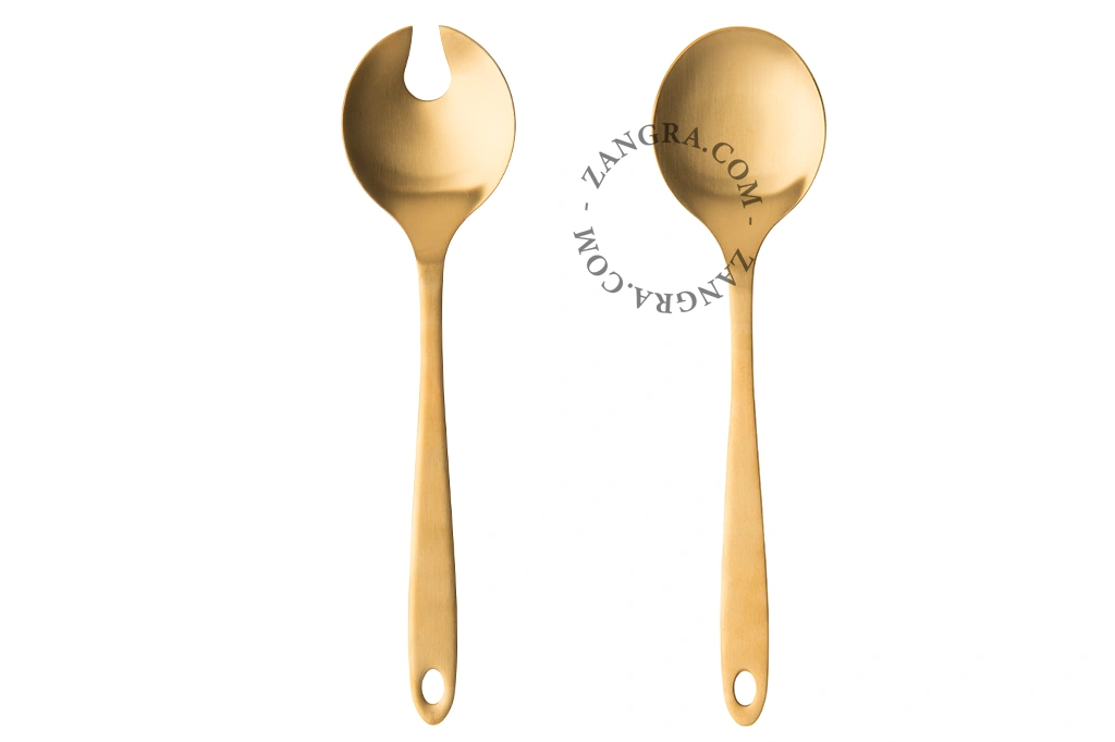 golden salad servers
