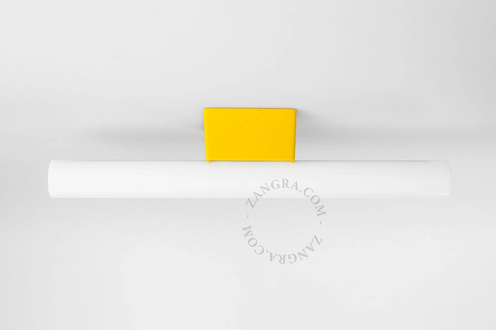 gule væg eller loft lampe S14d - opal stick pære