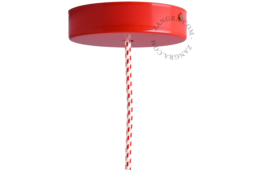 lacquered ceiling rose - red