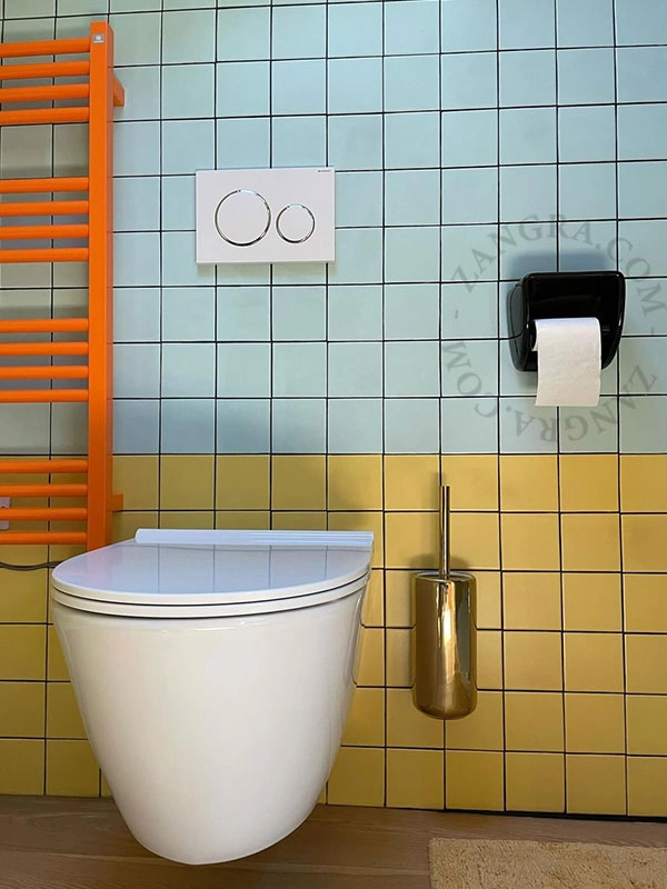 black porcelain toilet paper holder