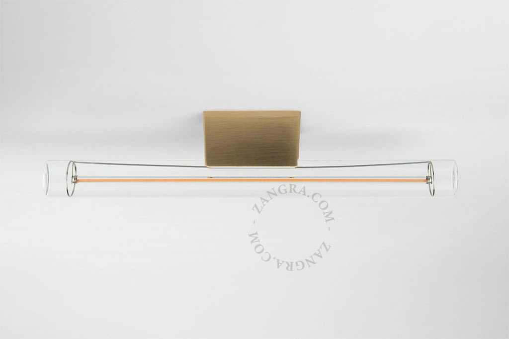 aplique o plafón dorado S14d - 30 cm