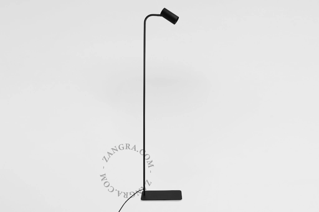 justerbar golvlampa Achille - svart