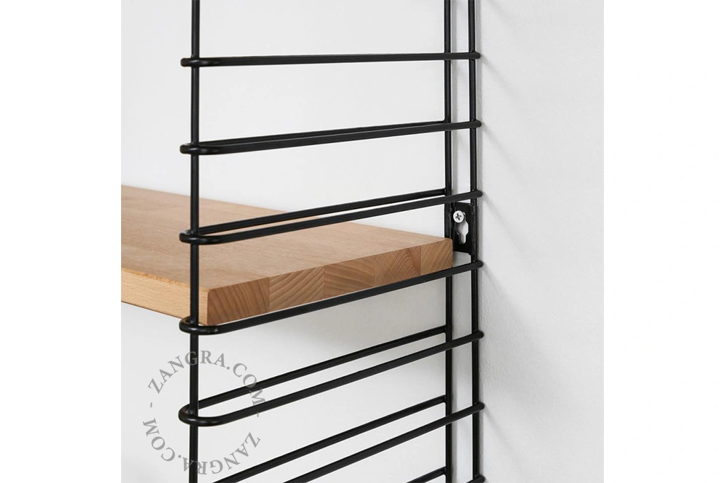 estantería modular Tomado - negro/madera
