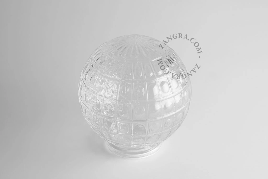 lampenkap in reliëfglas