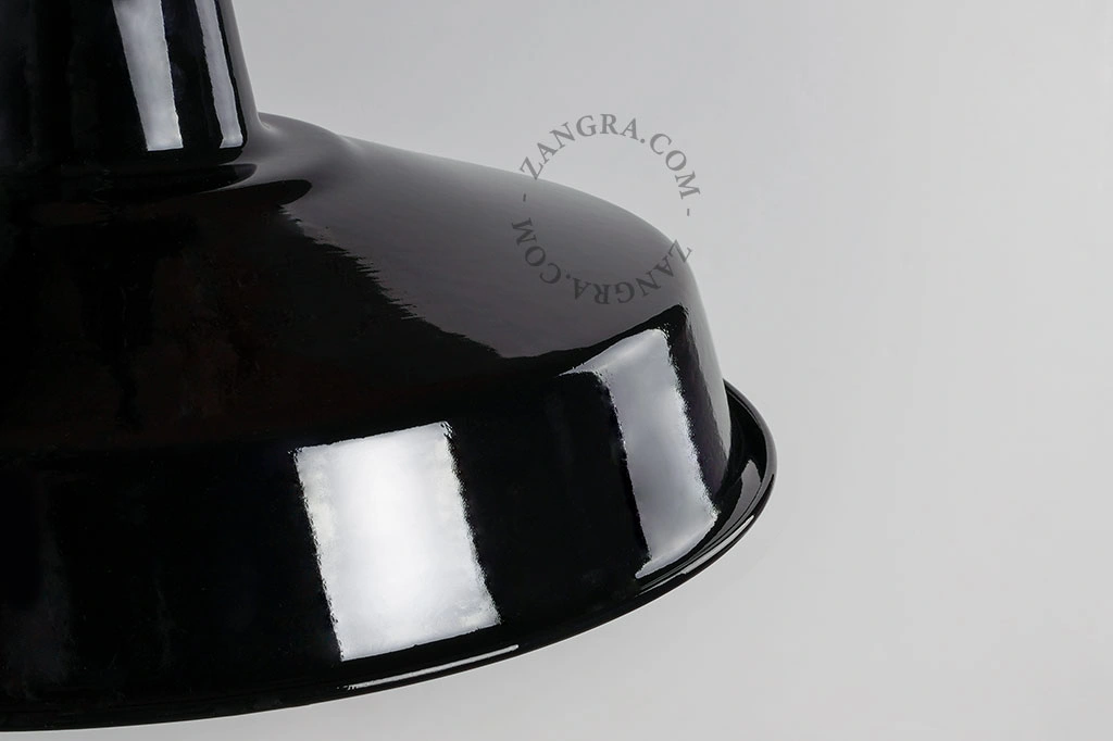black metal pendant light - Ø 40 cm