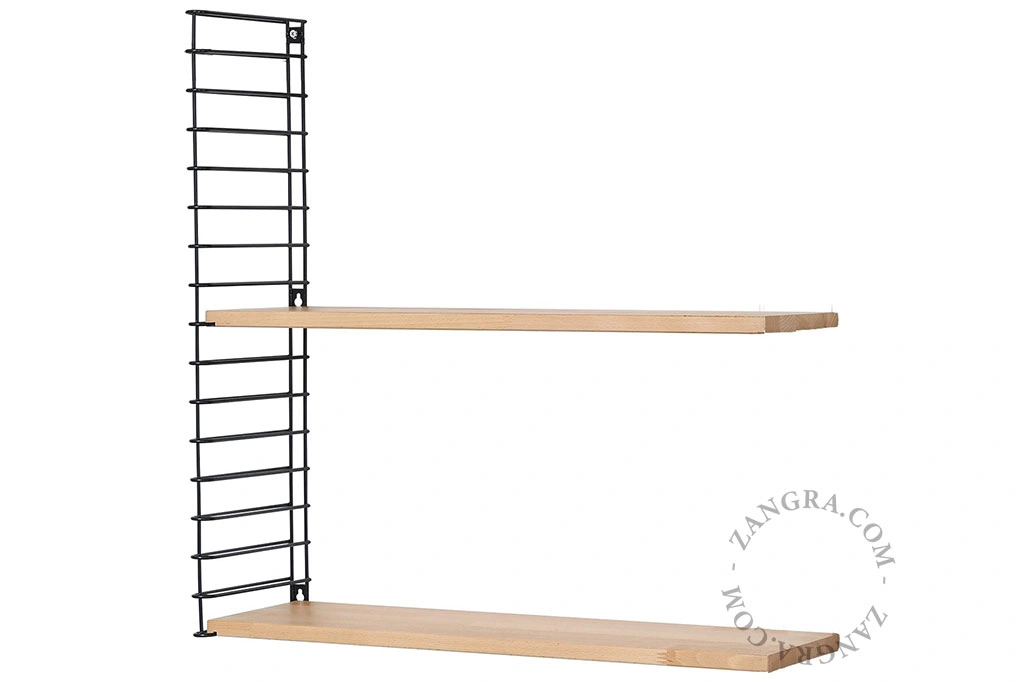 estantería modular Tomado - negro/madera