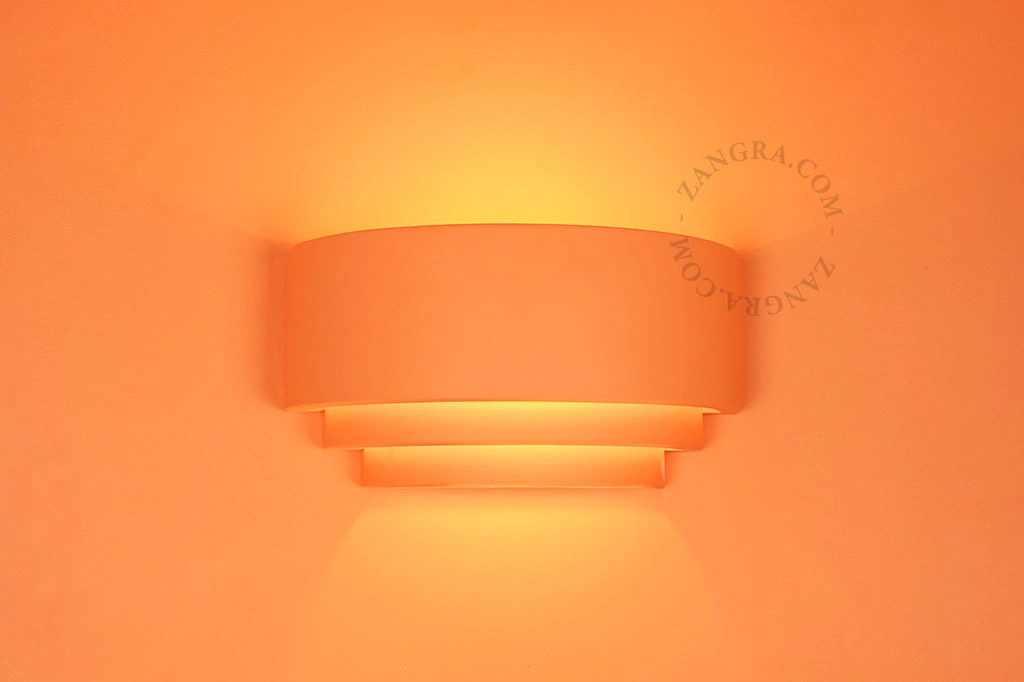 paintable plaster wall light Carrie