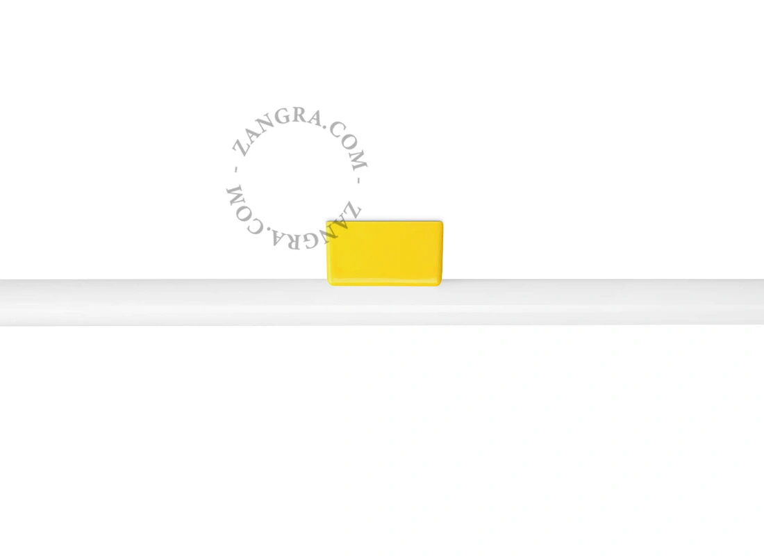 gele porseleinen lamp - 50 cm