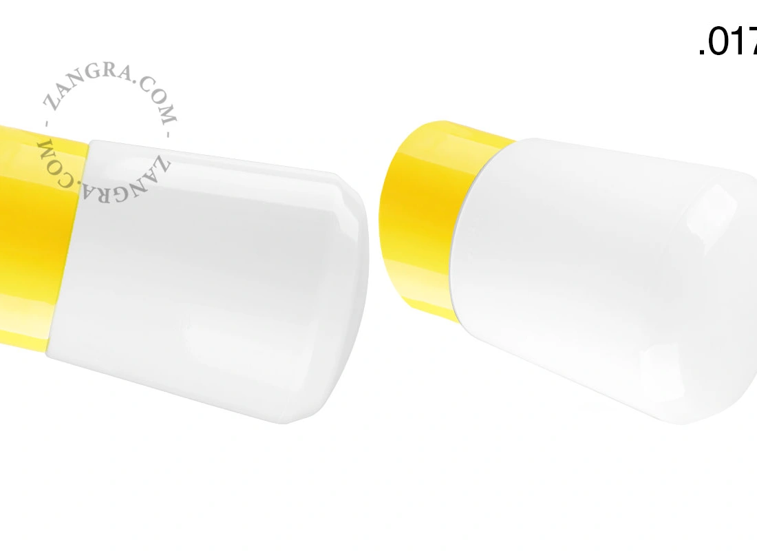 yellow porcelain wall light David - Ø 10 cm