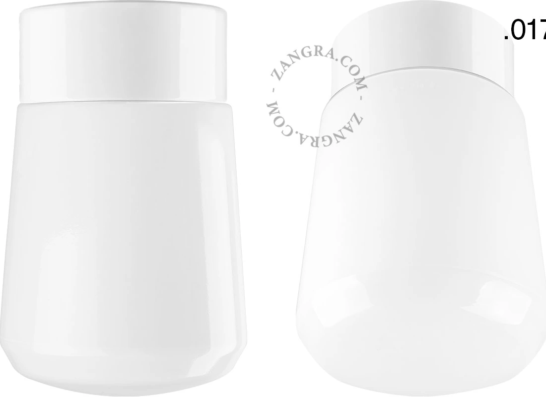 Leuchte David aus weißem Porzellan - Ø 10 cm