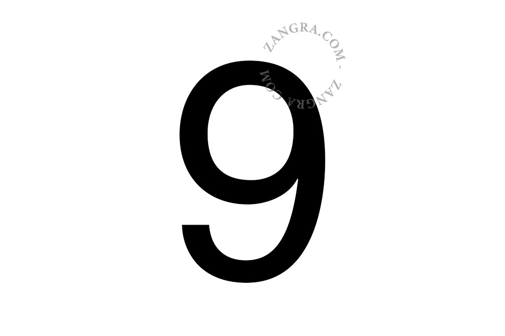 adhesive numbers - 0 to 9
