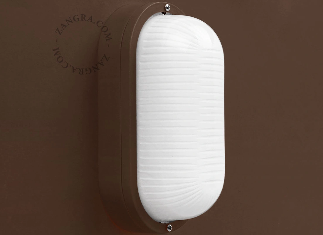 brown bulkhead light Dalida - IP44