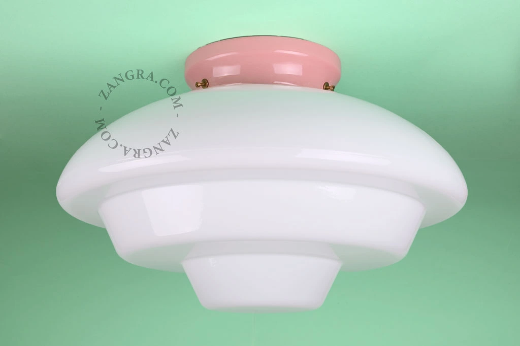 applique ou lampe de table Cédric en porcelaine rose