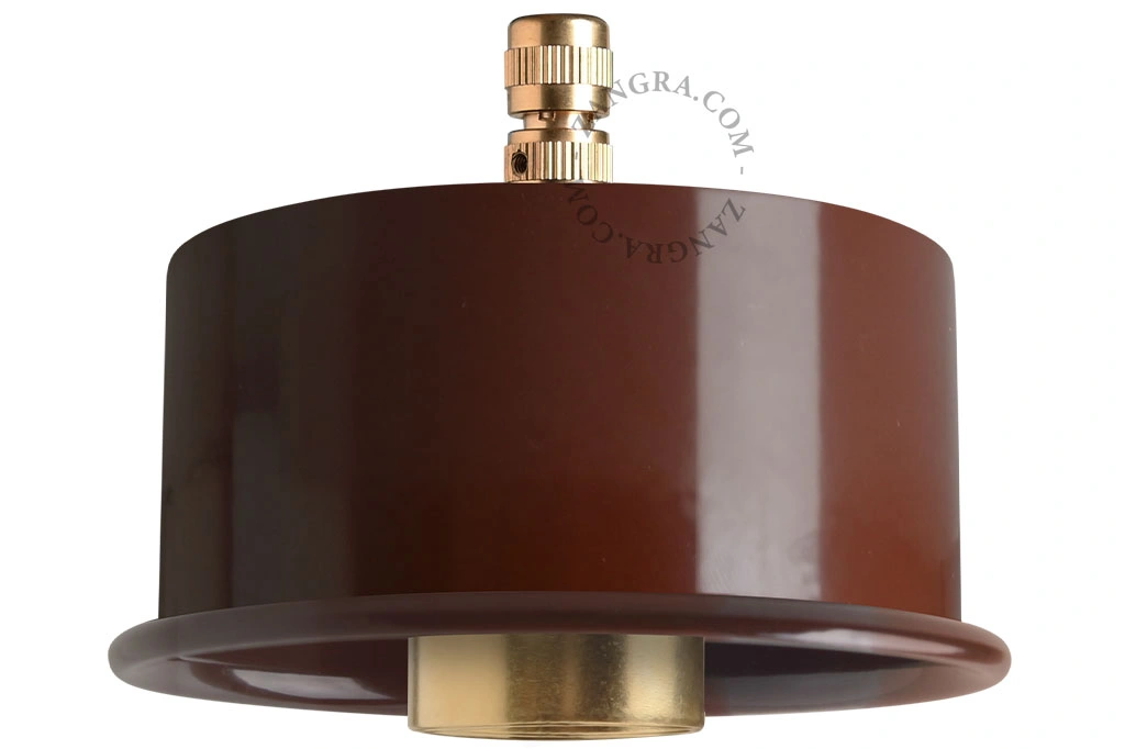 brown lamp holder for pendant light - Ø 10cm