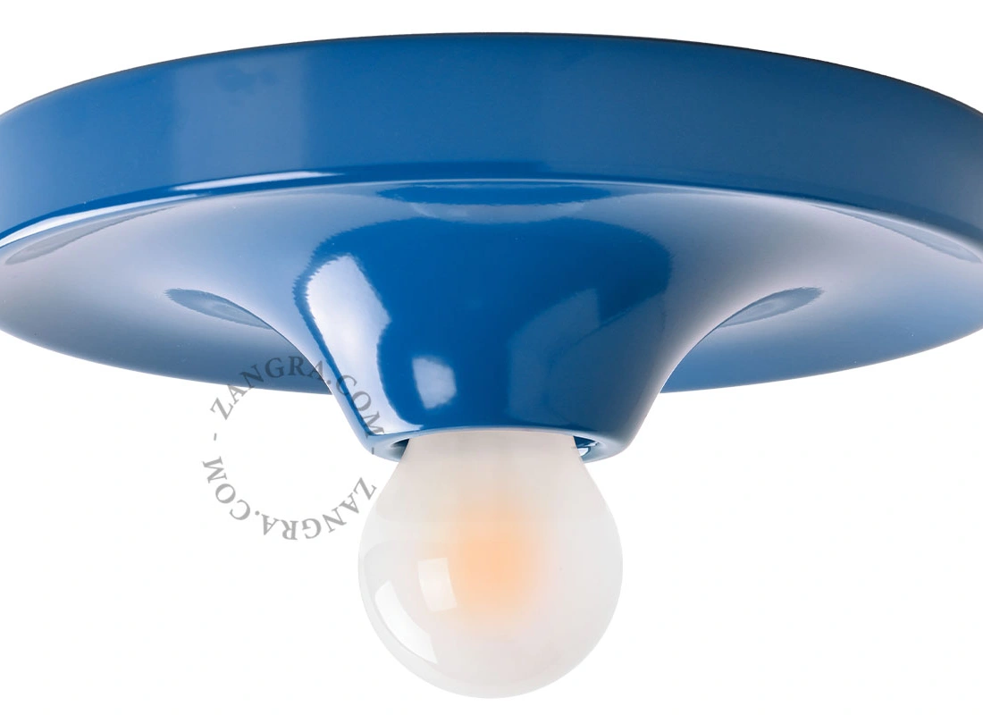 niebieska lampa space age Eli - Ø 26 cm