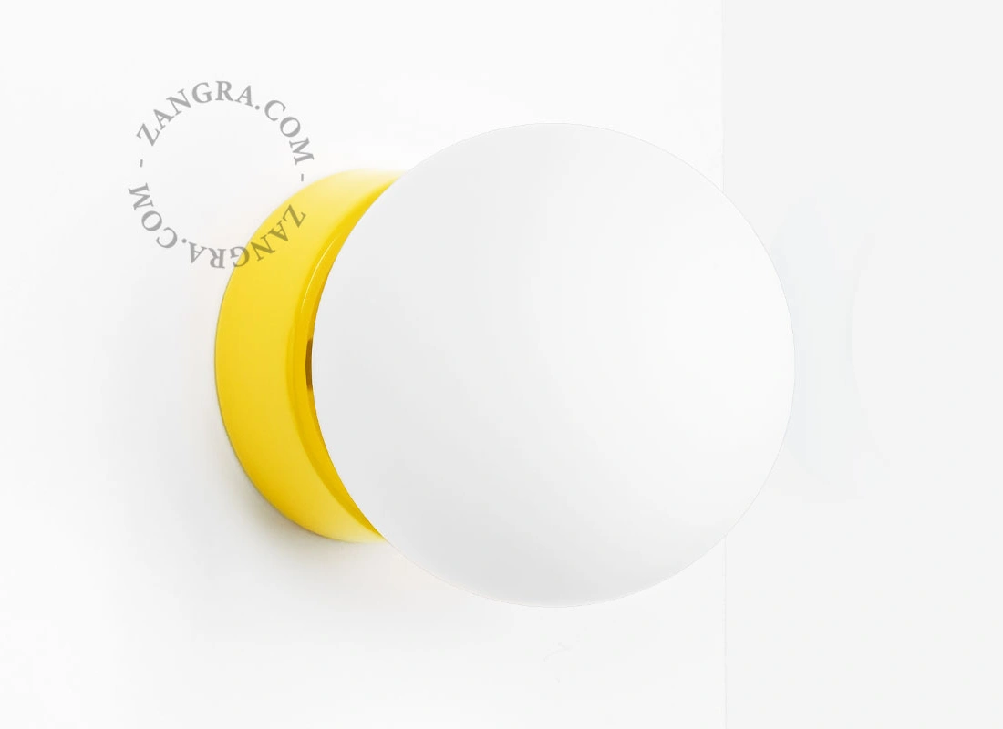 lampe i gult porcelæn, Dani - IP54