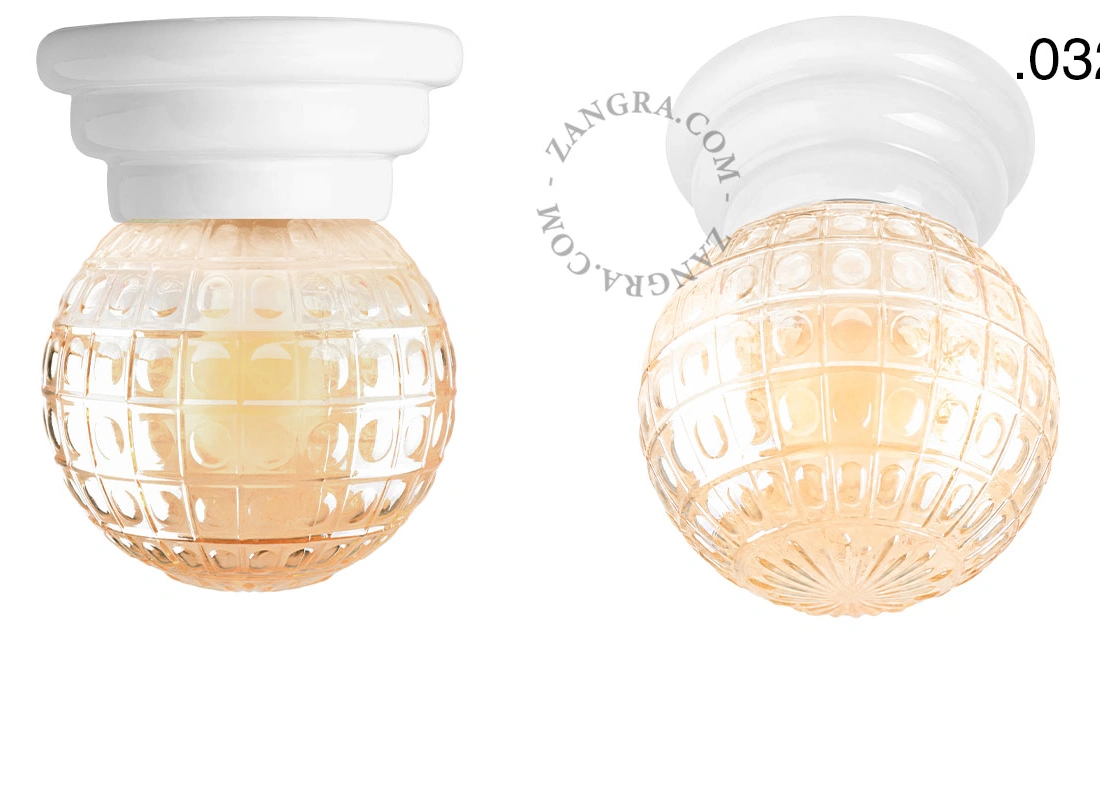 white porcelain Art Deco light Daniel