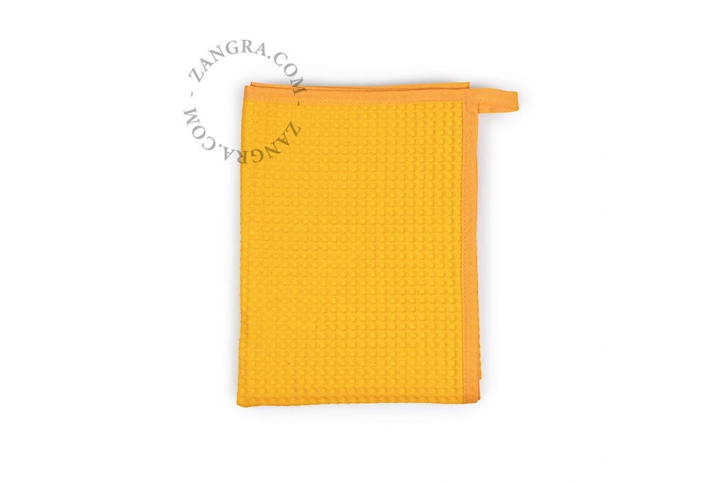 vierkante, retro keukenhanddoek