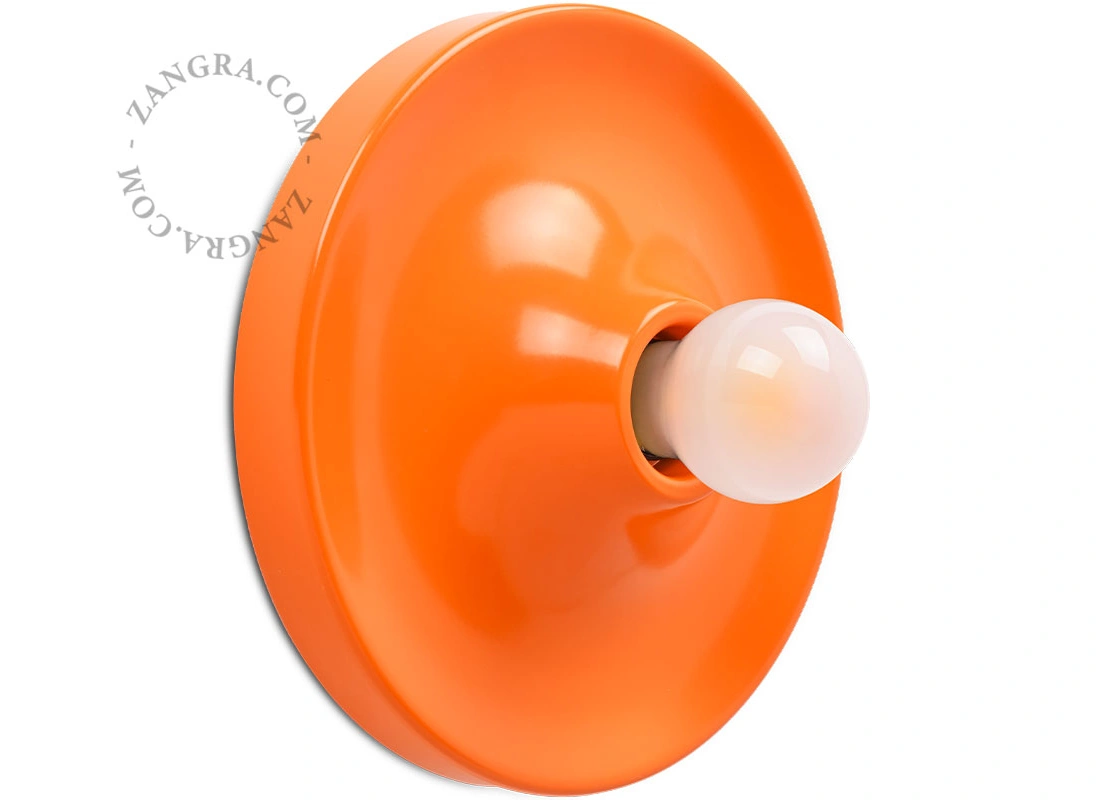 orange Space Age lampe Eli - Ø 26 cm