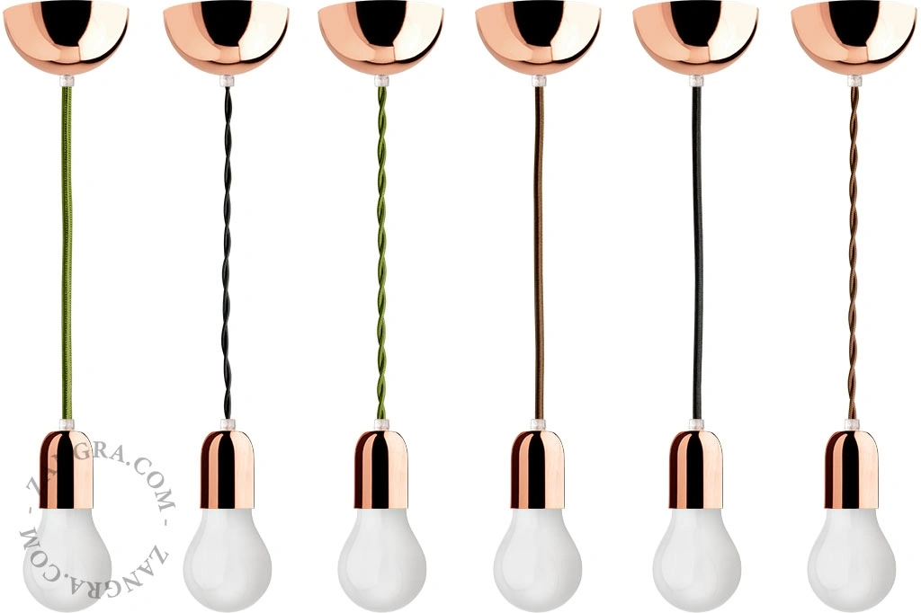 kobberfarvet loftsroset