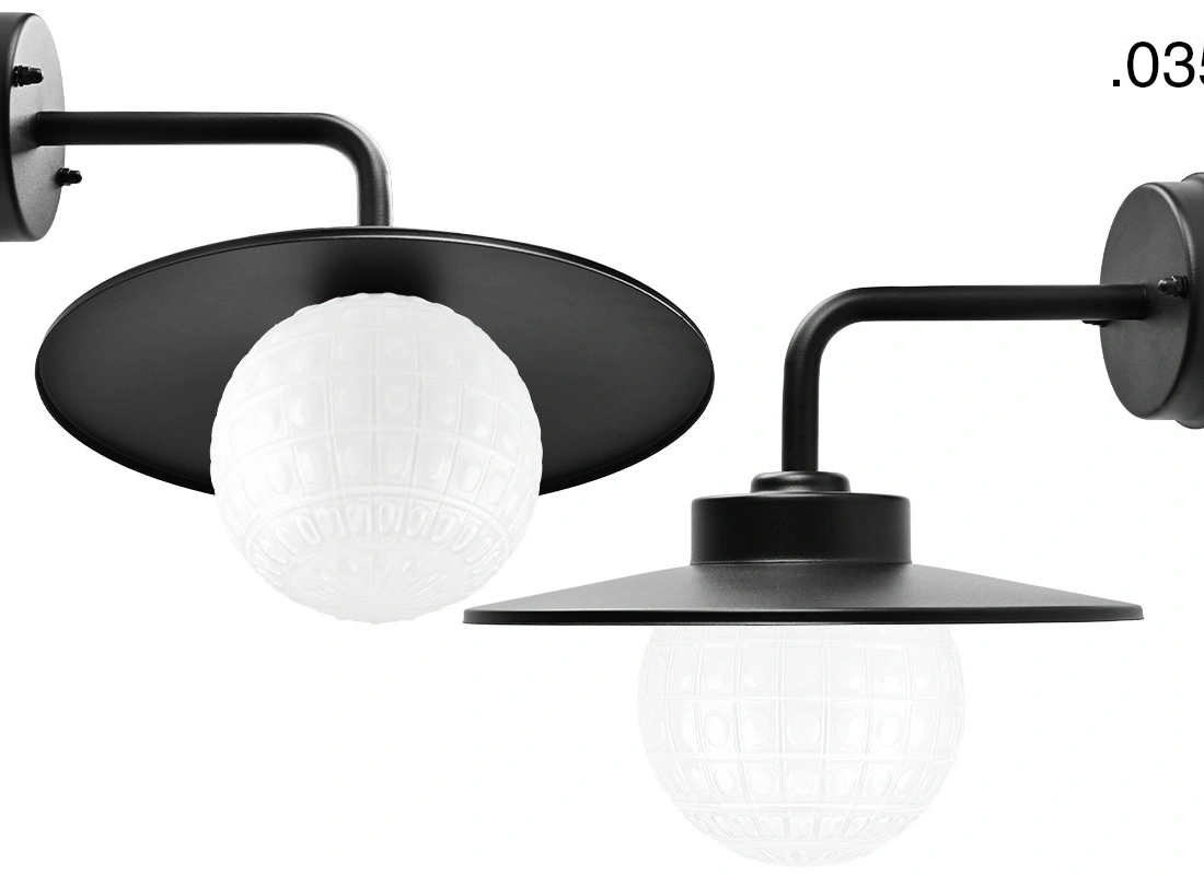 black wall light Eduardo - IP54