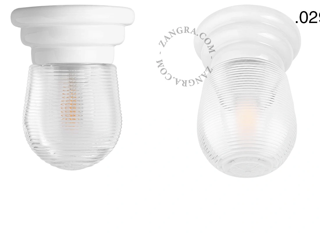white porcelain Art Deco light Daniel