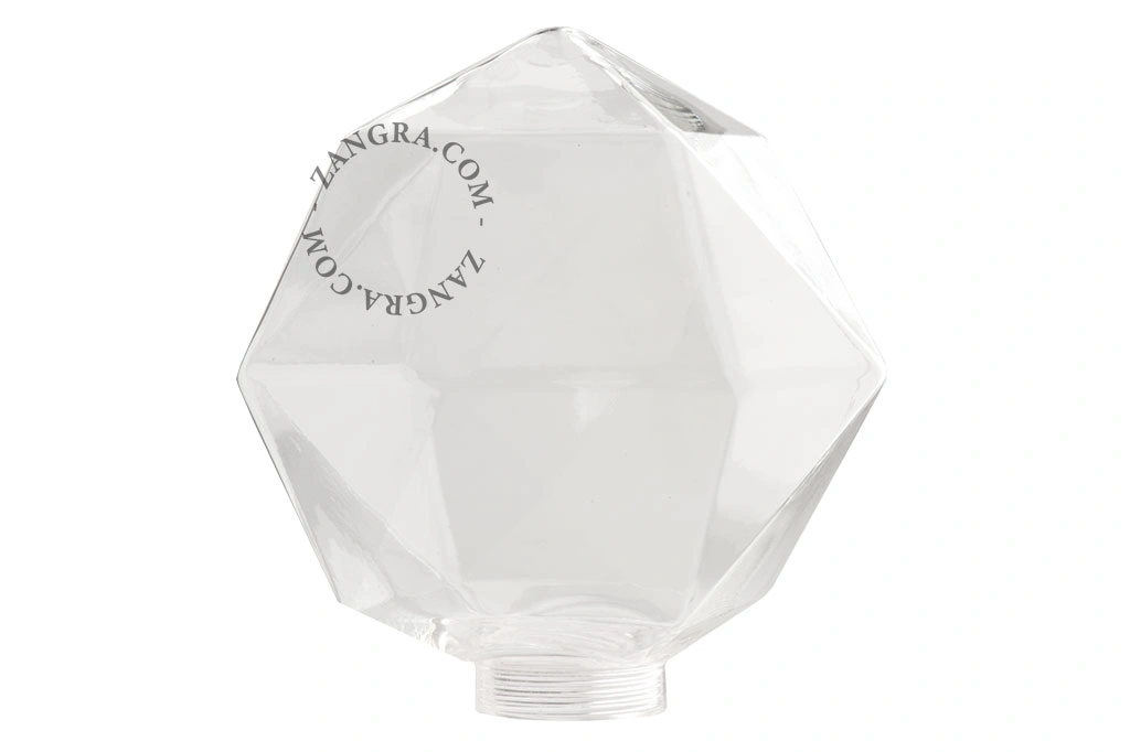 globo de vidro transparente em forma de quartzo