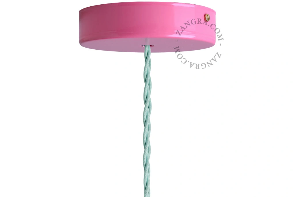 roseta de teto rosa