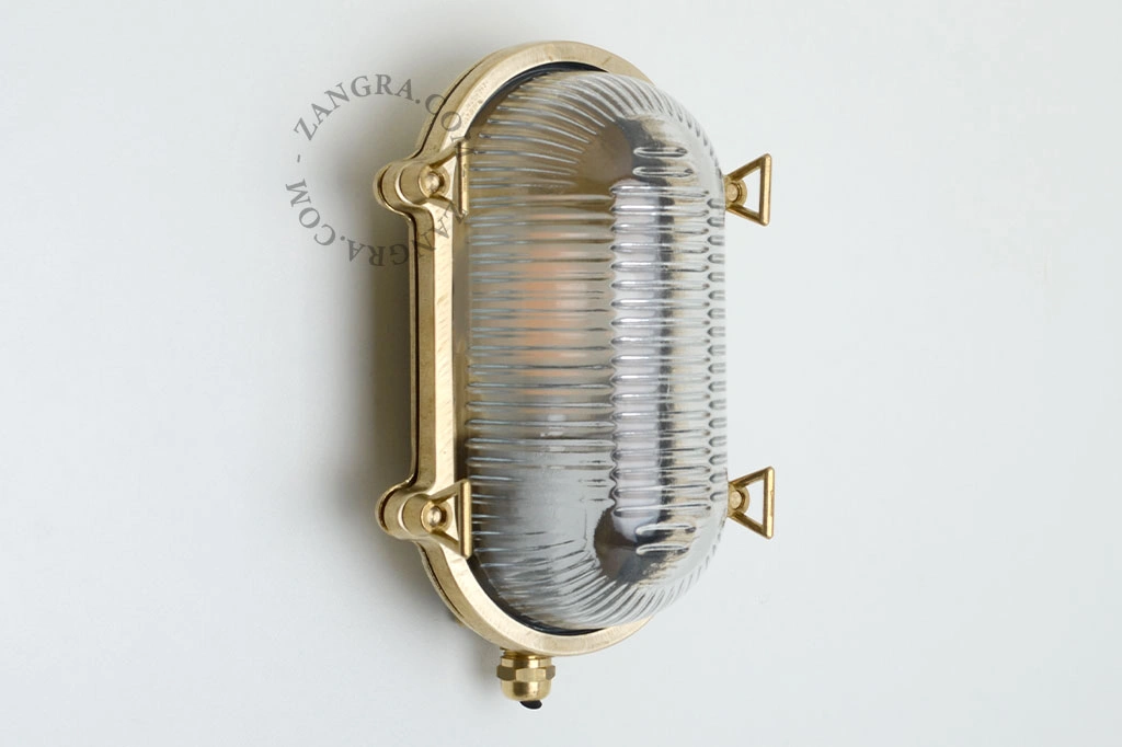 udendørs skotlampe i messing - IP64