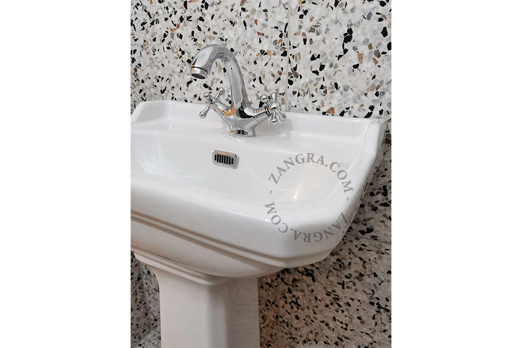 grifo de lavabo Cicero con asas en cruz