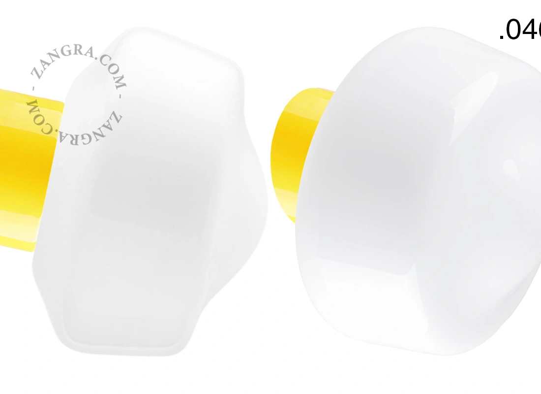 yellow porcelain wall light David - Ø 10 cm