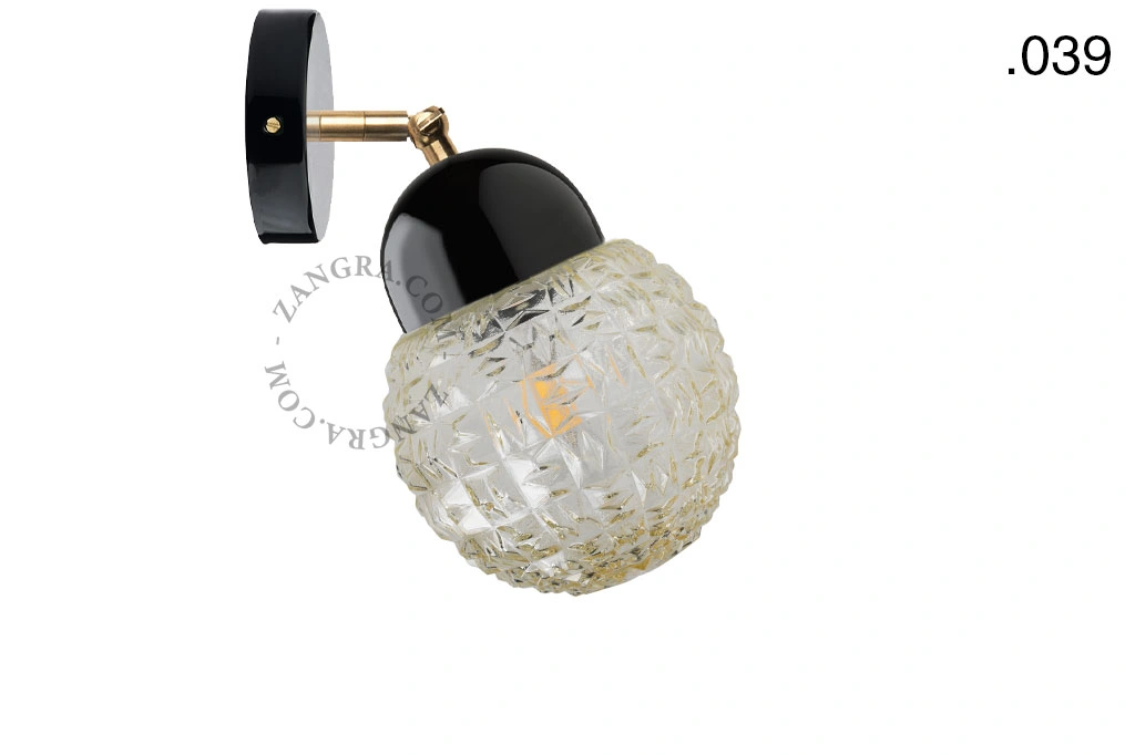 lampa porcelana ze szklanym kloszem