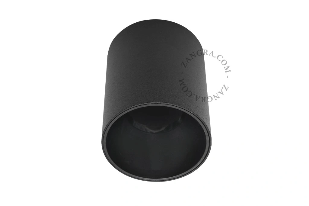 czarny reflektor LED - Ø 9 cm