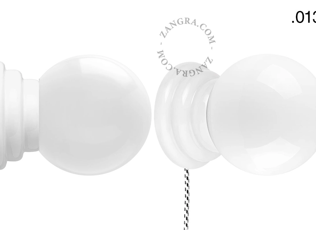 white porcelain Art Deco table or wall light