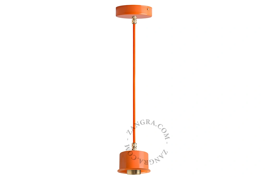 orange pendellampe - Ø 8,5 cm