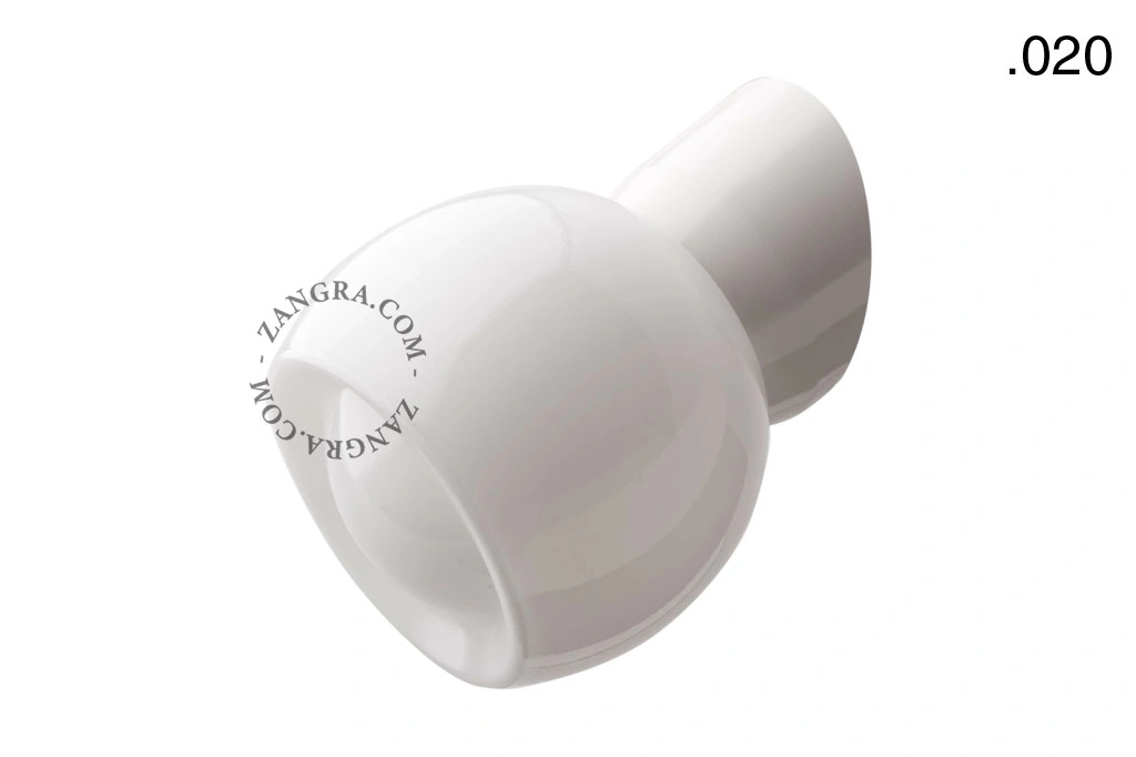 applique blanche - globe en verre - Ø 11 cm