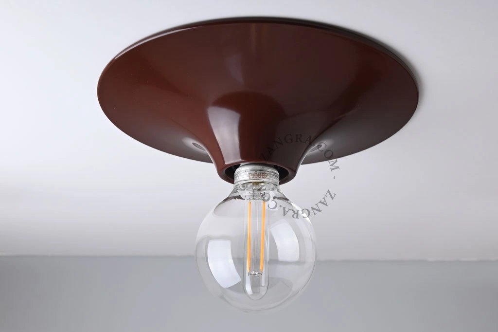 applique ou plafonnier marron - Ø 26 cm