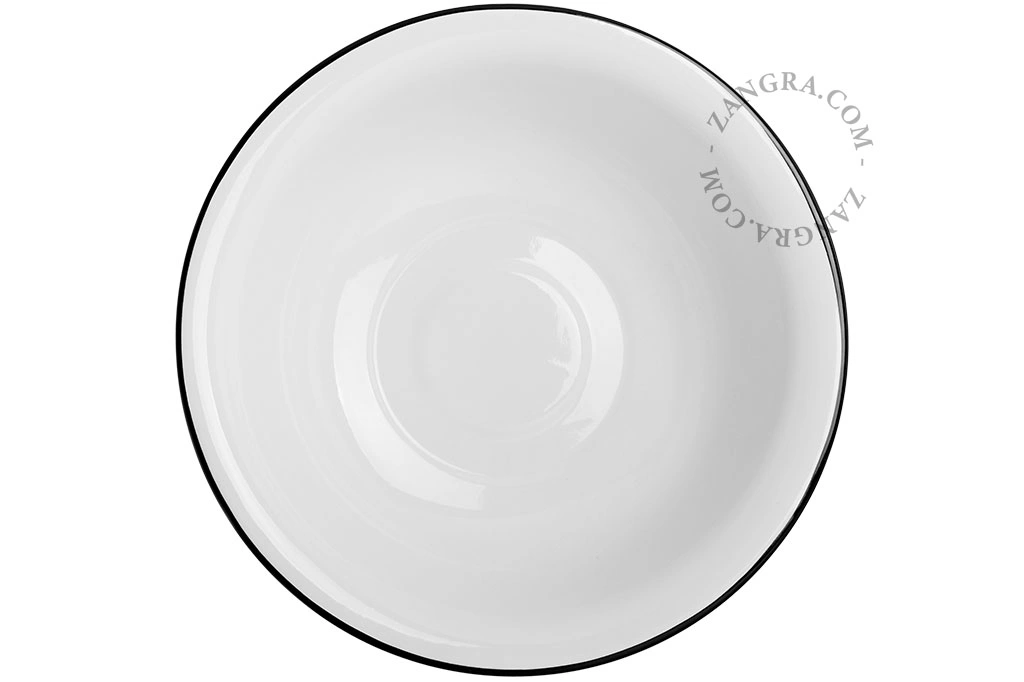 Schale aus weißer Emaille - Ø 40cm