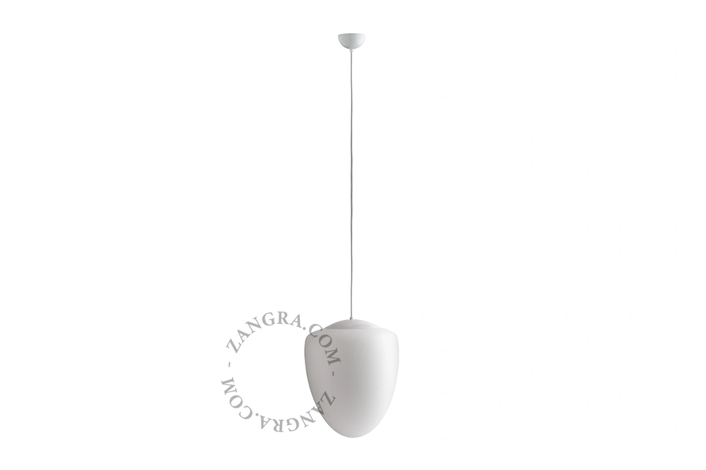 pendellampe i blæst glas - Ø 35 cm