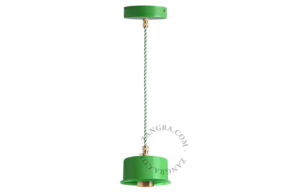green pendant light - Ø 10 cm