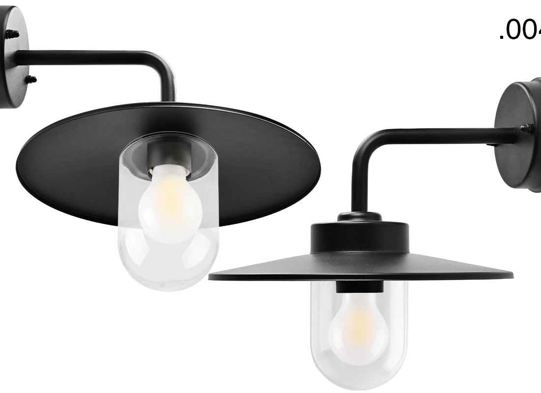 black wall light Eduardo - IP54