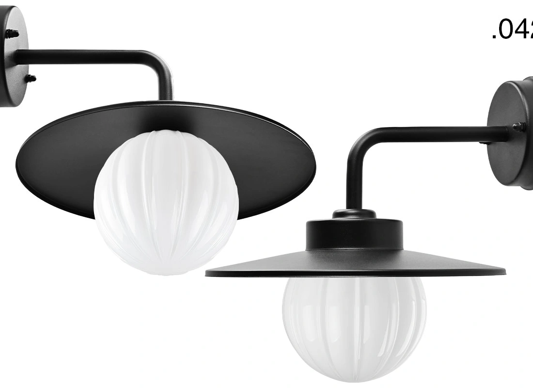 black wall light Eduardo - IP54