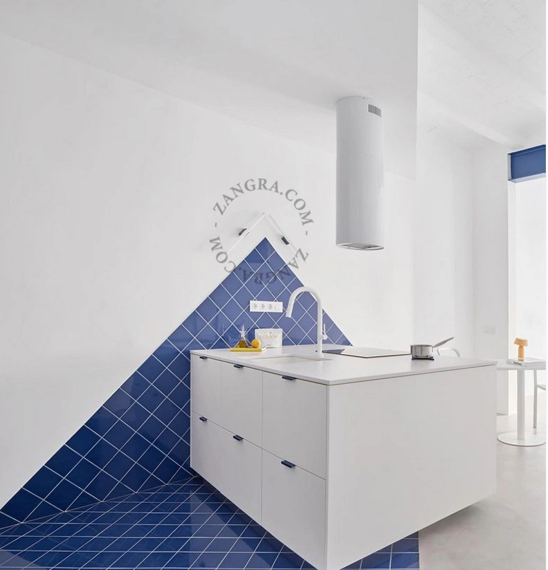 blå væg eller loft lampe S14d - opal stick pære